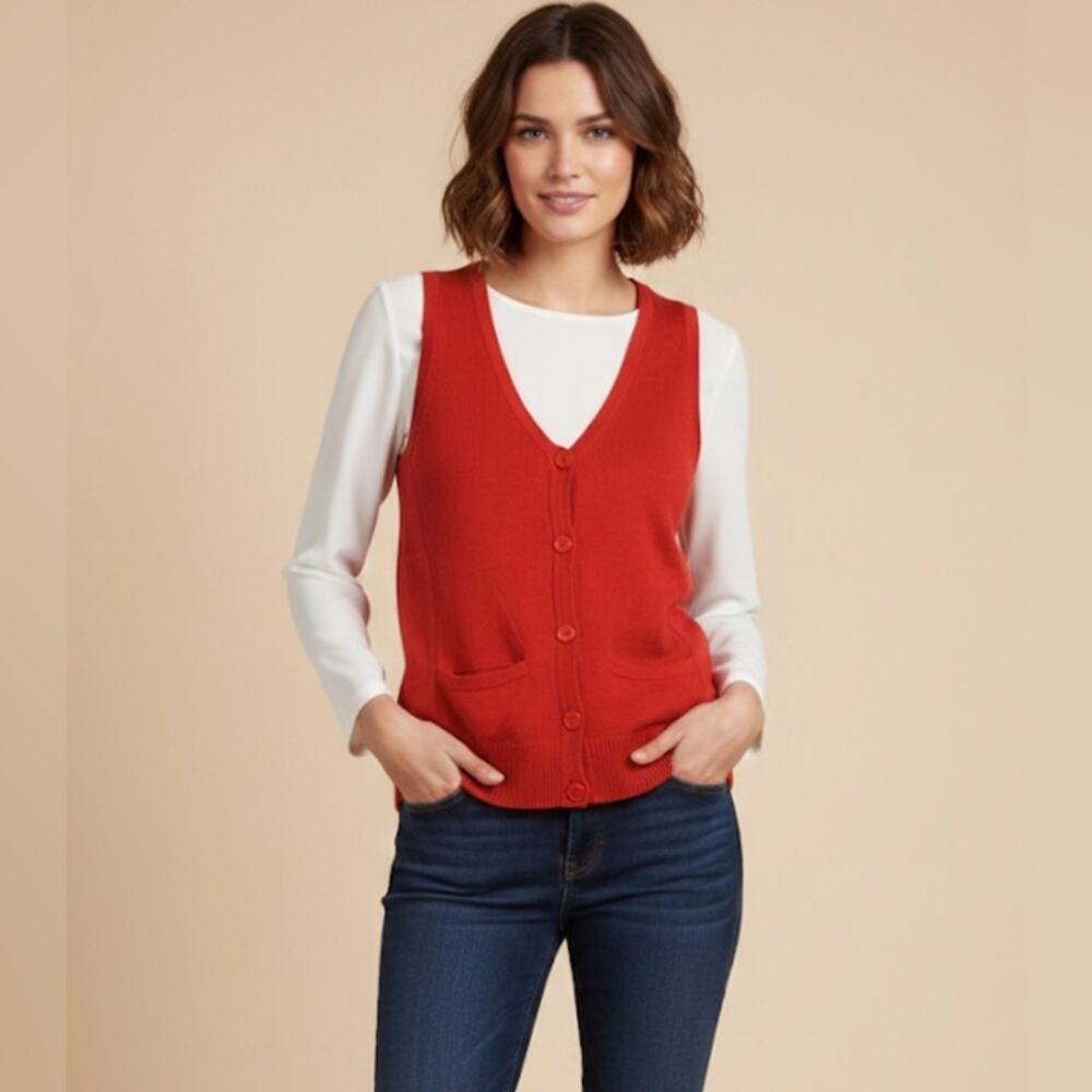 Adidas x Stella McCartney Sweater Vest Red Size Small